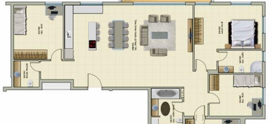 5 Pièces (1 er étage) RAMAT AVIV 148m² 5 Pièces (1 er étage) RAMAT AVIV 148m²